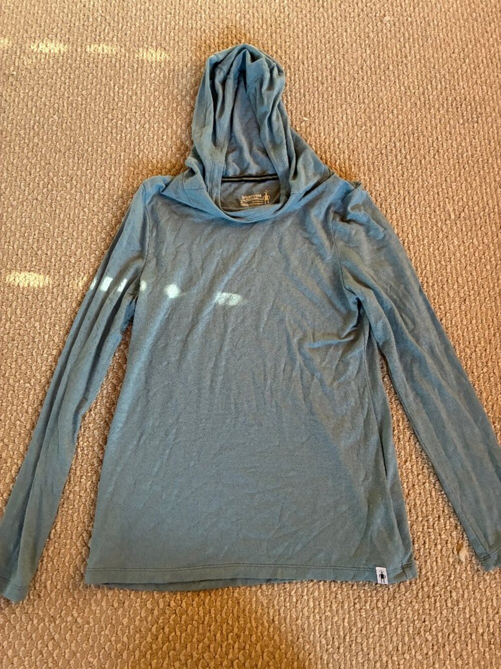 Smartwool Pullover Womens Small Blue Merino 150 Lace Hoodie Gorpcore Baselayer